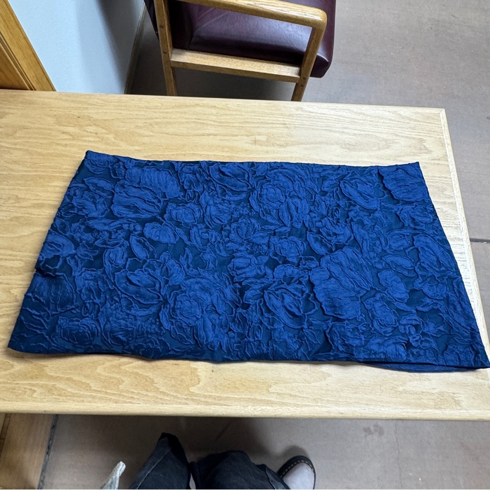 Sachin + Babi Deep Navy Textured Wrap Shrug - Picture 8 of 12